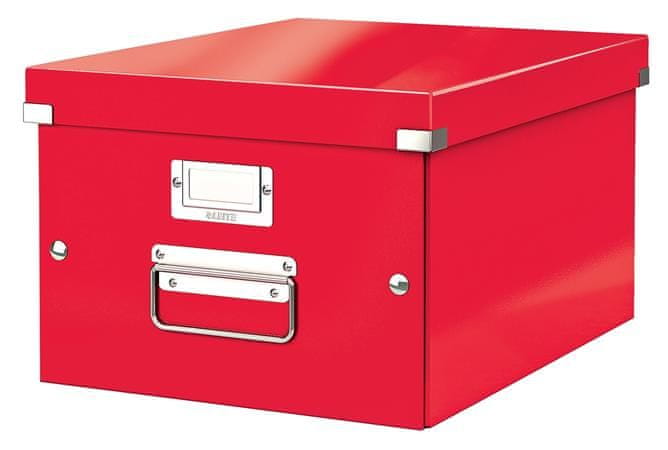 LEITZ Univerzálna krabica "Click&Store", červená, A4, 60440026